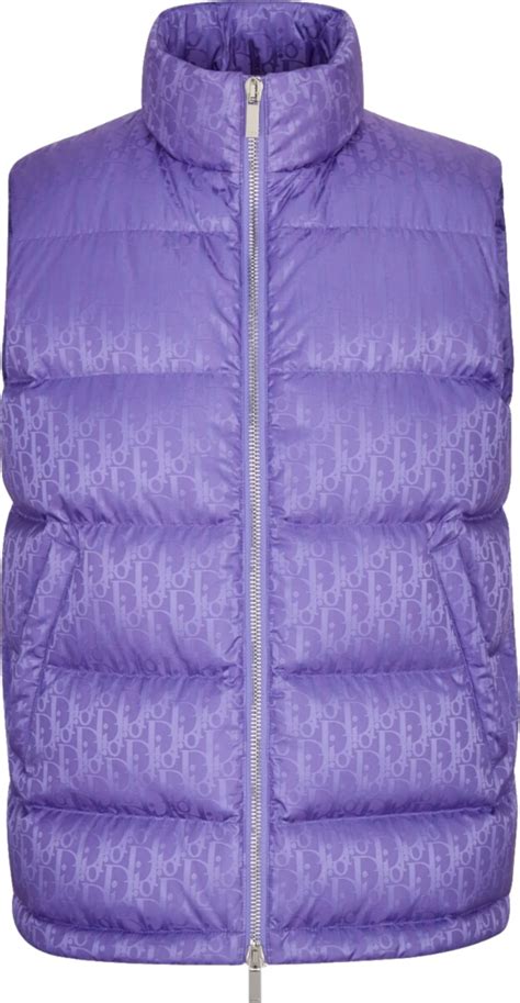 purple dior puffer